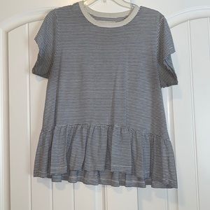 The Great ruffle hem tshirt